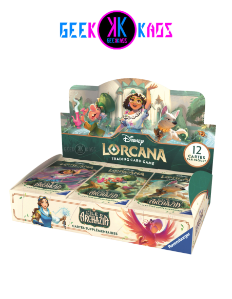 TCG DISNEY LORCANA CHAPTER 7 - ARCHAZIA’S ISLAND - BOOSTER 24 SOBRES - INGLES