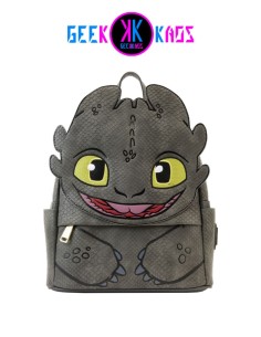 MINI MOCHILA - HOW TO TRAIN YOUR DRAGON - TOOTHLESS COSPLAY - LOUNGEFLY