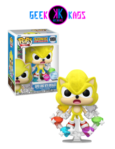FUNKO POP! - SONIC - SUPER SONIC WITH EMERALDS 1059 (SE) (FLOCKED)