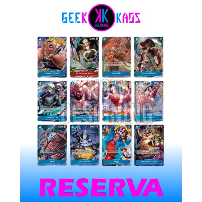 ONE PIECE  TCG - SEVEN WARLORDS OF THE SEA BLINDER SET