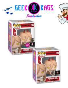 FUNKO POP! - CHAINSAW MAN - POWER WITH MEOWY 1766 ( CHALICE & PR STICKER) ( BUNDLE CHASE + REGULAR )