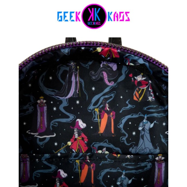 MINI MOCHILA - DISNEY - VILLAINS (IRIDISCENTE) - LOUNGEFLY