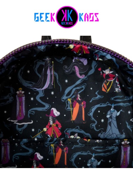 MINI MOCHILA - DISNEY - VILLAINS (IRIDISCENTE) - LOUNGEFLY MINI MOCHILA - DISNEY - VILLAINS (IRIDISCENTE) - LOUNGEFLY