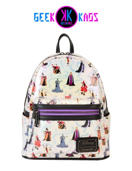 MINI MOCHILA - DISNEY - VILLAINS (IRIDISCENTE) - LOUNGEFLY MINI MOCHILA - DISNEY - VILLAINS (IRIDISCENTE) - LOUNGEFLY