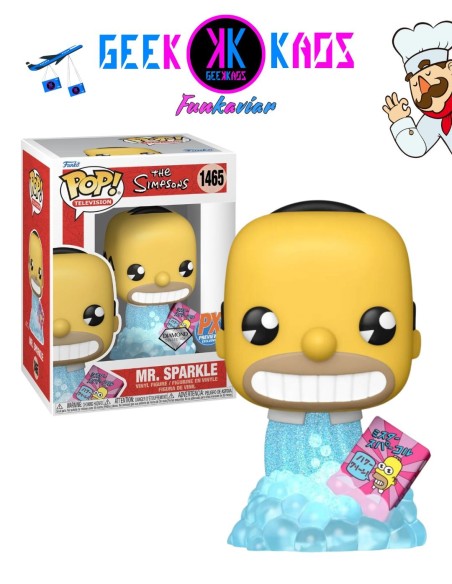 FUNKO POP! - THE SIMPSONS - MR. SPARKLE 1465 (PX PREVIEWS) (DIAMOND)