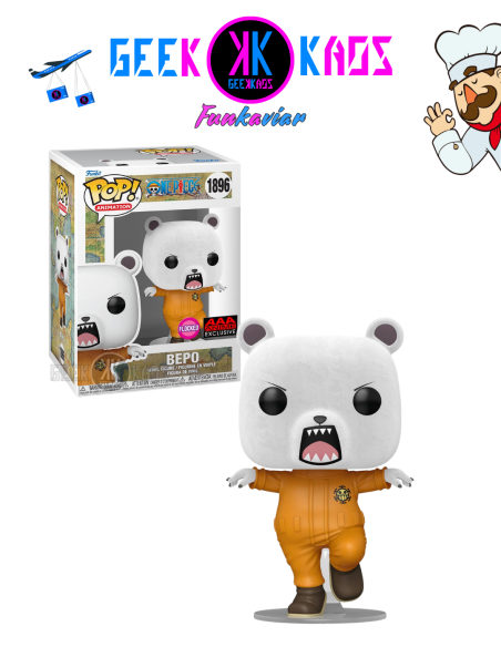 FUNKO POP! - ONE PIECE - BEPO 1896 (AAA STICKER) (FLOCKED)