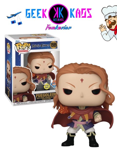 FUNKO POP! - BLACK CLOVER - FUEGOLEON 1555 (PX PREVIEWS) (GITD)