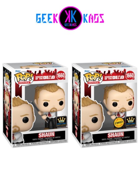FUNKO POP! SHAUN OF THE DEAD - SHAUN 1660 (SSE) (BUNDLE)