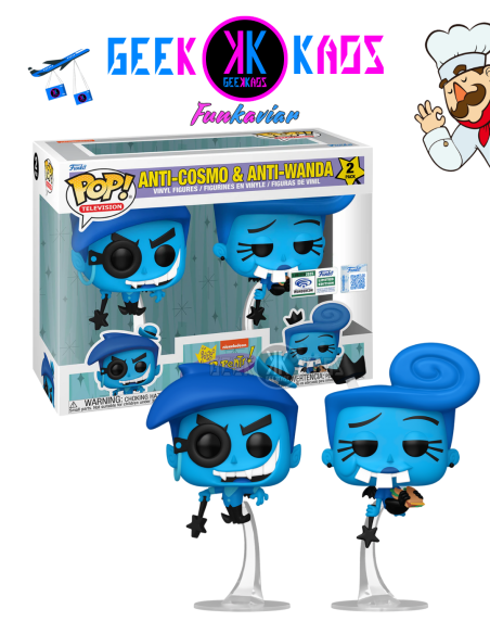 FUNKO POP! - ODD PARENTS - ANTI-COSMO & ANTI-WANDA (2-PACK) (WONDROUS 2025) ( sticker presencial)
