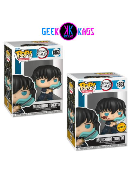 FUNKO POP! - DEMON SLAYER - MUICHIRO TOKITO 1853 (BUNDLE)