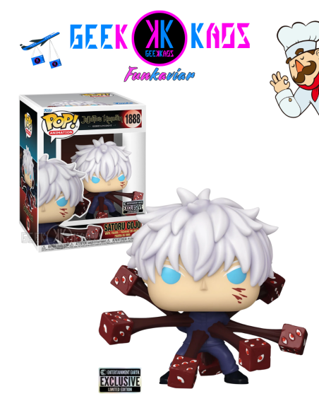 FUNKO POP! - JUJUTSU KAISEN - SATORU GOJO 1888 (Premium Pop) (Entertainement Earth Sticker)