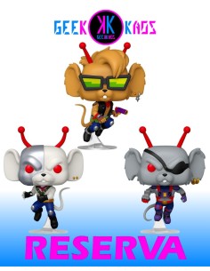 3-PACK - FUNKO POP! BIKER MICE MARS  - VINNIE 1936, THROTTLE 1937, MODO 1938