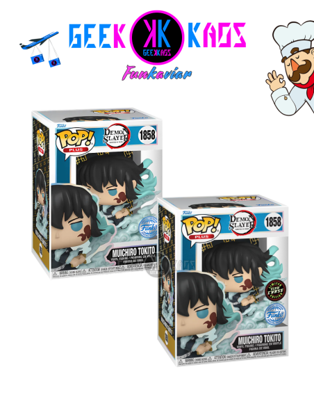 FUNKO POP! - DEMON SLAYER - MUICHIRO TOKITO 1858 (SE)  BUNDLE ( REGULAR + CHASE )