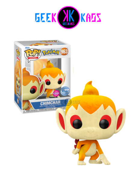 FUNKO POP - POKEMON - CHIMCHAR 963 ( FLOCKED) (SE)