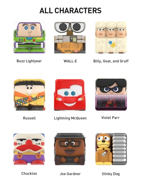 POP MART - POP CUBE - DISNEY/PIXAR - 1 SERIES - 4,5X4,5CM