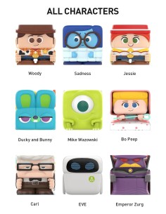 POP MART - POP CUBE - DISNEY/PIXAR - 2 SERIES - 4,5X4,5CM 2