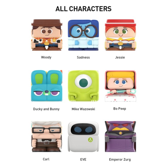 POP MART - POP CUBE - DISNEY/PIXAR - 2 SERIES - 4,5X4,5CM