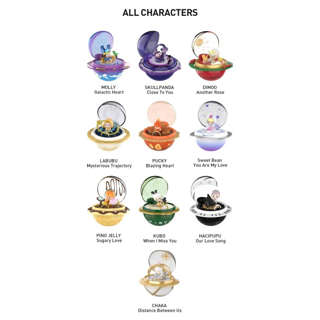 POP MART - ROMANTIC RING BOX SERIES 3 SCENE SET - 7,7CM