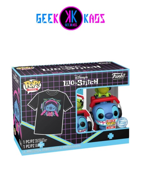 FUNKO POP! & TEE - LILO & STITCH - GAMER STITCH WITH FROG 1246