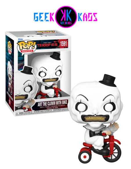 FUNKO POP! - TERRIFIER - ART THE CLOWN WITH BIKE 1591 FUNKO POP! - TERRIFIER - ART THE CLOWN WITH BIKE 1591