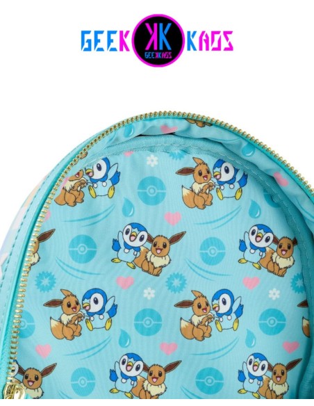 MINI MOCHILA - POKEMON - PIPLUP & EEVEE - LOUNGEFLY