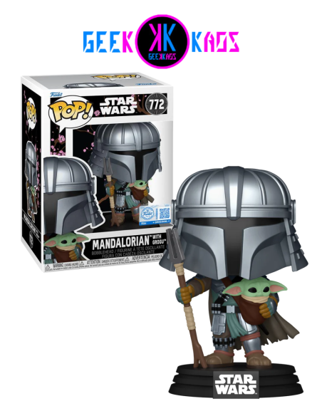 FUNKO POP! - STAR WARS - MANDALORIAN WITH GROGU 772 (SE)
