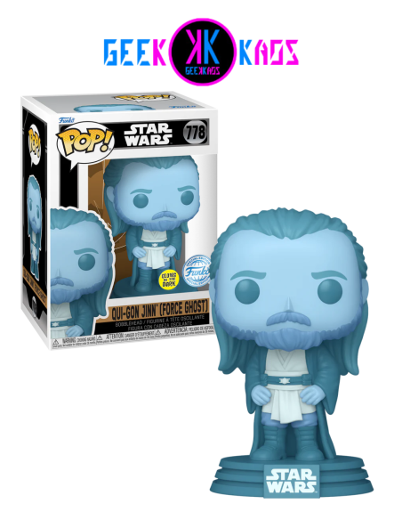 FUNKO POP! - STAR WARS - QUI-GON JINN (FORCE GHOST) 778 (SE) (GITD)