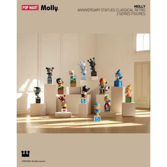 POP MART - MOLLY - ANNIVERSARY STATUES CLASSICAL RETRO 2 SERIES - 12CM