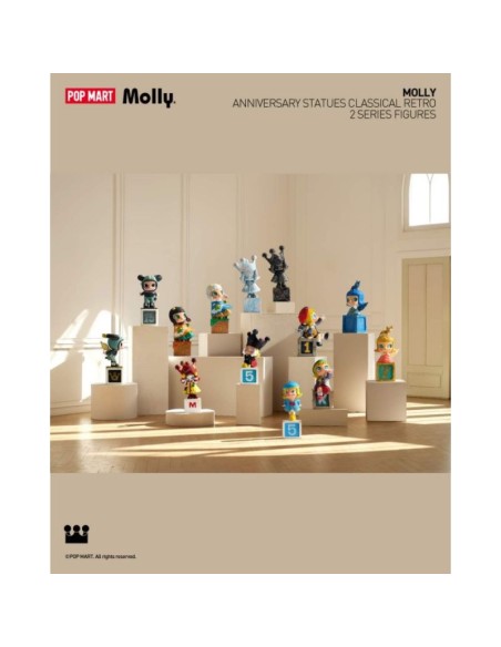 POP MART - MOLLY - ANNIVERSARY STATUES CLASSICAL RETRO 2 SERIES - 12CM