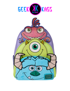 MINI MOCHILA - MONSTERS INC. - MIKE, SULLEY & RANDALL - LOUNGEFLY