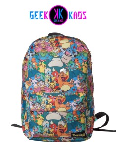 MOCHILA - POKEMON - ALL OVER PRINTED CARACTERS