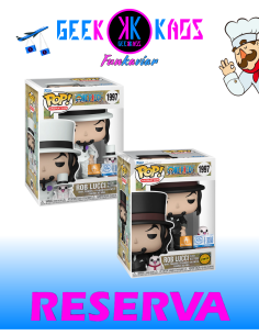FUNKO POP! - ONE PIECE - ROB LUCCI 1997 BUNDLE ( chase + regular ) TOYTEMPLE STICKER