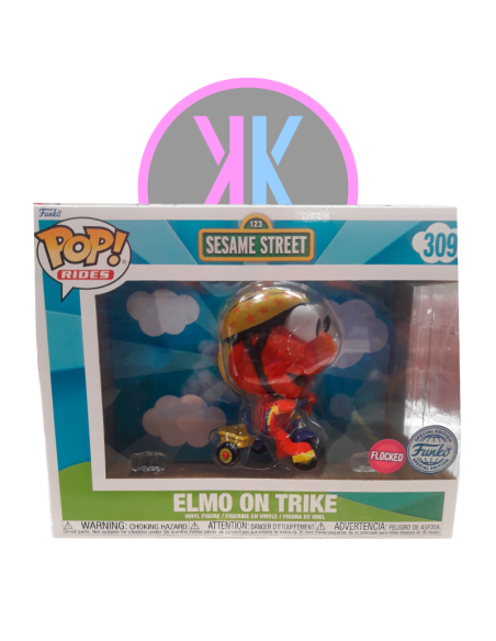 ELMO ON TRIKE 309 (SE) (FLOCKED)