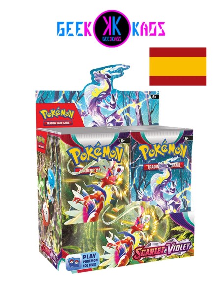 POKEMON TCG - BOOSTER DISPLAY - ESCARLATA Y PURPURA (36 SOBRES) - ESPAÑOL