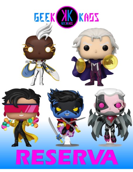 5-PACK - FUNKO POP! - X-MEN´97 - JUBILEE 1536, MAGNETO 1537, NIGHTCRAWLER 1538, STORM 1539, BASTION NIMROD 1541