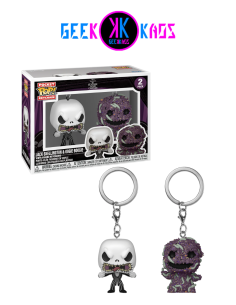 FUNKO POP! KEYCHAIN - NIGHTMARE BEFORE CHRISTMAS - JACK SKELLINGTON & OOGIE BOOGIE