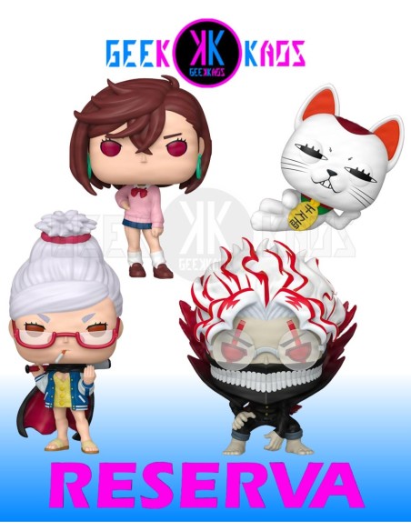 4-PACK - FUNKO POP! DAN DA DAN - MOMO 2099, OKARUN (TRANSFORMED) 2100, SEIKO 2101, TURBO GRANNY 2102