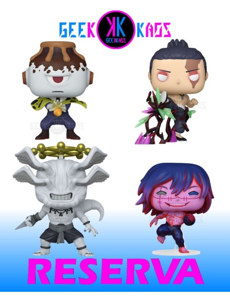 4-PACK FUNKO POP! JUJUTSU KAISEN - AOI TODO 2125 (GITD), MAHITO 2126, JOGO 2127, MAHORAGA 2128