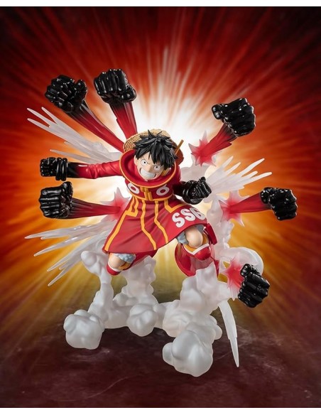 FIGURA - ONE PIECE - MONKEY D. LUFFY, GUM-GUM HAWK GATLING, 18.5CM - TAMASHII NATIONS, FIGUARTS ZERO