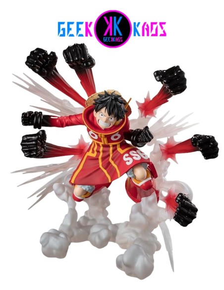 FIGURA - ONE PIECE - MONKEY D. LUFFY, GUM-GUM HAWK GATLING, 18.5CM - TAMASHII NATIONS, FIGUARTS ZERO