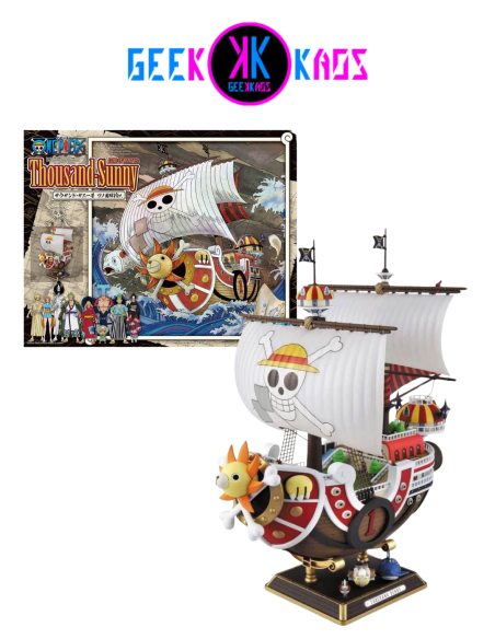 MAQUETA BARCO - ONE PIECE - MONKEY D. LUFFY, THOUSAND SUNNY LAND OF WANOKUNI (30CM)