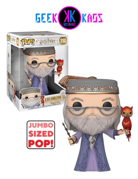 FUNKO POP! - HARRY POTTER - ALBUS DUMBLEDORE WITH FAWKES 110 (JUMBO)