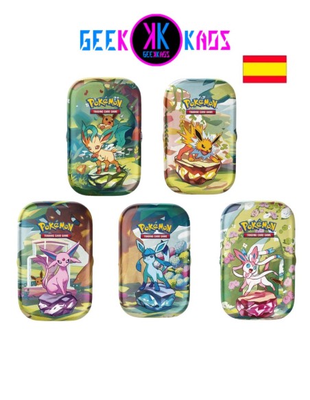 POKEMON TCG - EVOLUCIONES PRISMATICAS MINI TINS - ESPAÑOL POKEMON TCG - EVOLUCIONES PRISMATICAS MINI TINS - ESPAÑOL