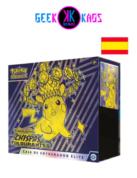 POKEMON TCG - CAJA DE ELITE ENTRENADOR CHISPAS FULGURANTES - ETB ESPAÑOL