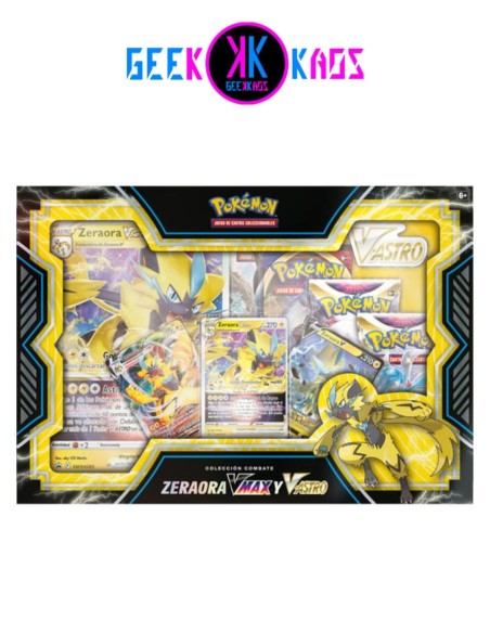 POKEMON TCG - COLECCION DE COMBATE ZERAORA V-MAX Y V-ASTRO - ESPAÑOL