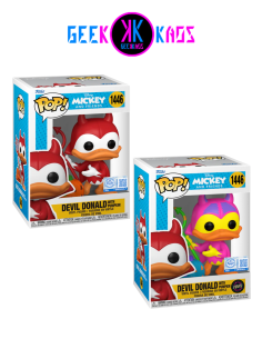 FUNKO POP! - MICKEY & FRIENDS - DEVIL DONALD WITH PUMPKIN 1446 (SE) (BUNDLE REGULAR + CHASE)