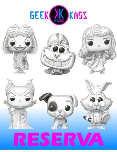 6-PACK - FUNKO POP! DISNEY - CHESIRE CAT 1645, AURORA 1646, CRUELLA 1647, MALEFICENT 1648, PATCH 1649, WHITE RABBIT 1650