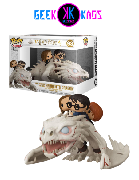 FUNKO POP! RIDES - HARRY POTTER - HARRY, HERMIONE & RON RIDING GRINGOT´S DRAGON 93 FUNKO POP! RIDES - HARRY POTTER - HARRY, HERMIONE & RON RIDING GRINGOT´S DRAGON 93