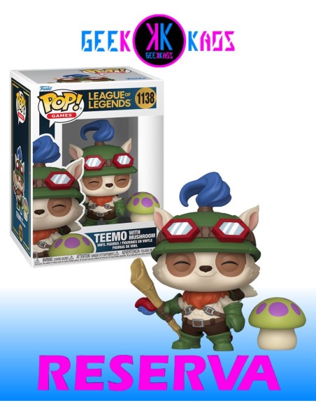 FUNKO POP! - LEAGUE OF LEGENDS - TEEMU WITH MUSHROOM 1138