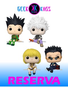 4-PACK - FUNKO POP! HUNTER X HUNTER - GON FREECSS 2088, KILLUA ZOLDYCK 2089, KURAPIKA 2090, LEORIO 2091